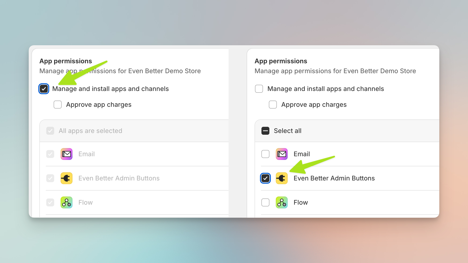 Adding the app block to admin pages in Shopify admin